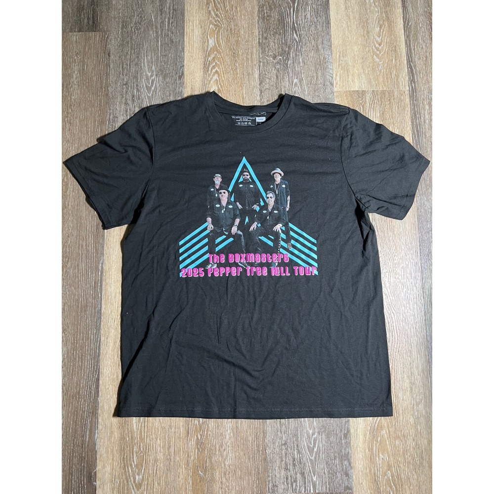 The Boxmasters T-Shirt Mens XL Black 2023‎ Pepper Tree Hill Tour Graphic Tee